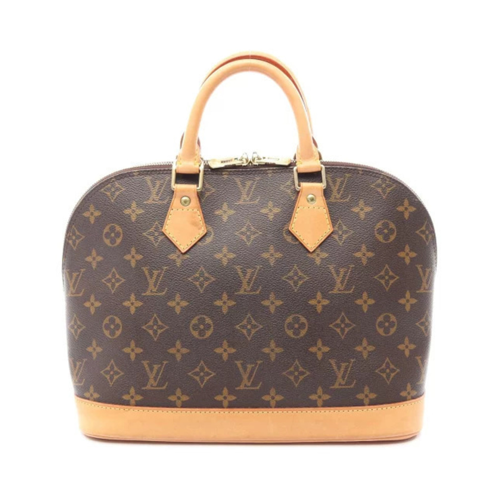 Louis Vuitton Alma handbag canvas leather Monogram brown